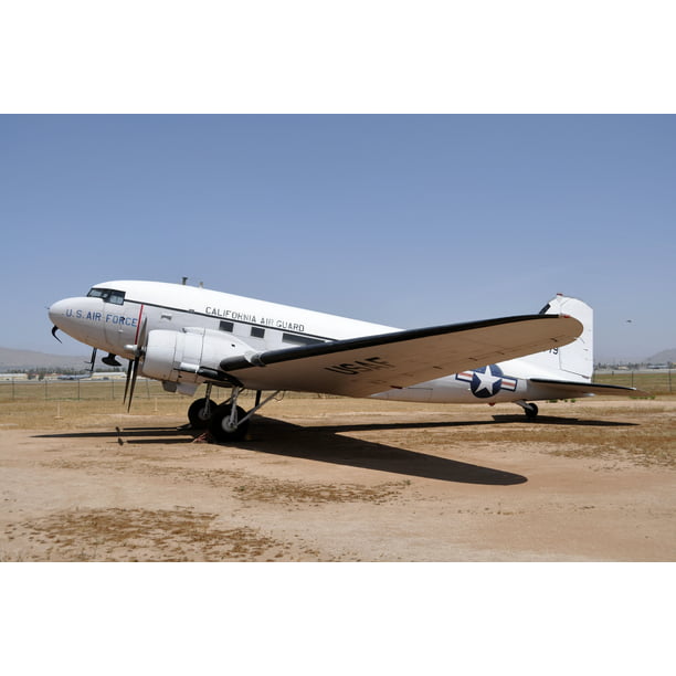 DC-3 Plane Canvas Giclee Engine Print Wall Art Picture Unframed Home Decor